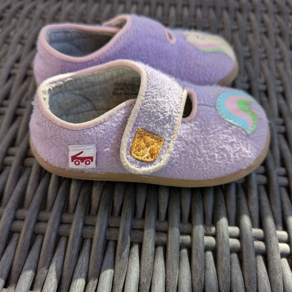 See Kai Run Lilac Unicorn Kids Slipper Shoes Size Toddler 6 - Picture 2 of 3